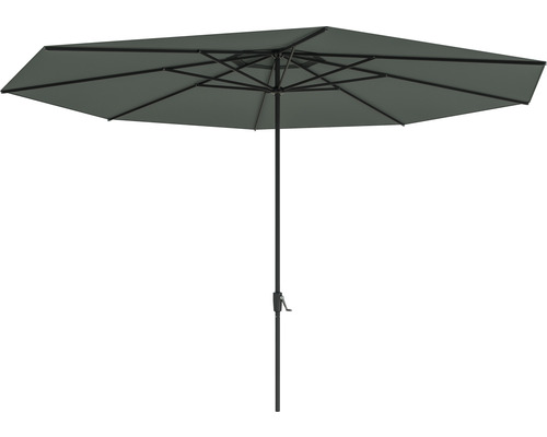 Parasol de marché Nancy Ø 400 cm gris foncé