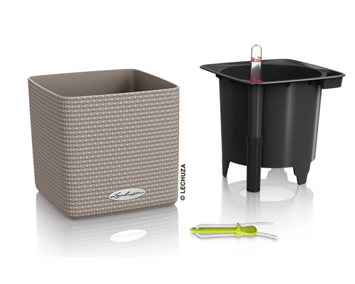 Pot de fleurs avec système d''irrigation et indicateur de niveau d''eau