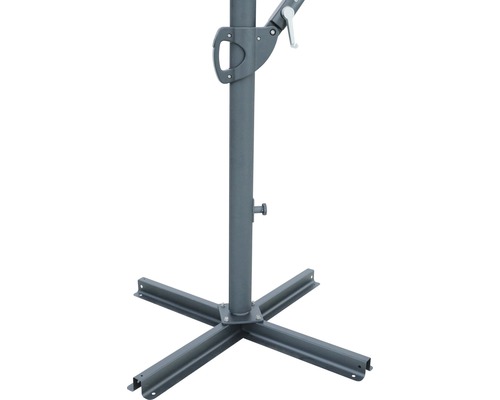 Support de parasol en métal avec base à quatre pieds