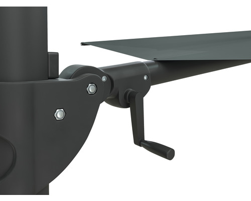 Details der Kurbelmechanismus eines Sonnenschirms