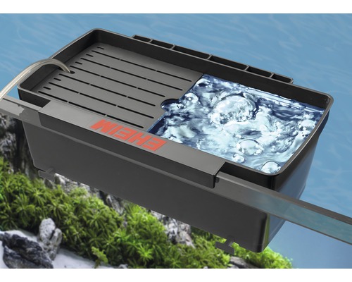 Eheim Logo Aquarienfilter mit Wasser