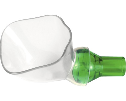 Transparentes und grünes Inhalationsgerät für die Atemtherapie