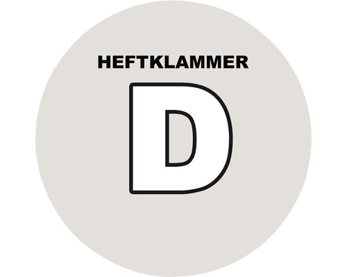 Symbol für Heftklammer Typ D