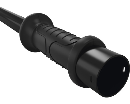 Detailaufnahme eines schwarzen Werkzeuggriffs