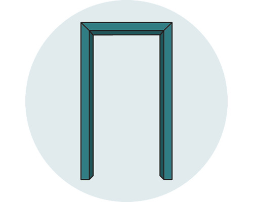 Vue du cadre de porte