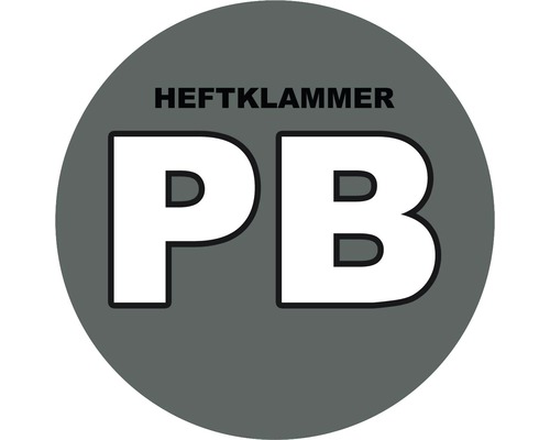 Haftklammer Kennzeichnung PB