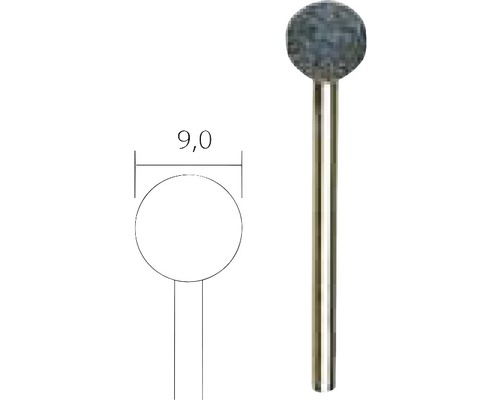 Corps abrasif de forme sphérique d''un diamètre de 9 millimètres