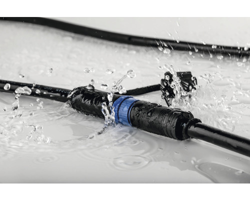 Câble d''alimentation étanche avec connecteur sous les éclaboussures d''eau