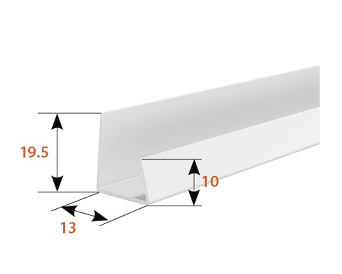 Profilé en U en plastique avec dimensions