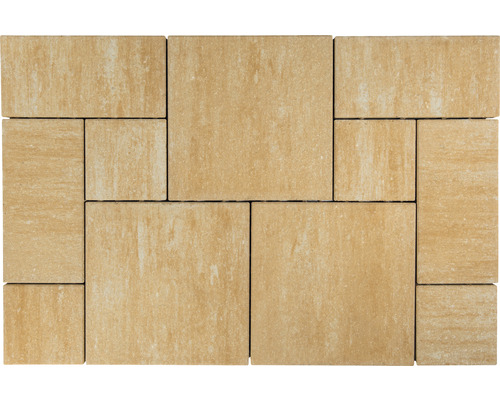 Pflastersteine im Verbundmuster für den Aussenbereich