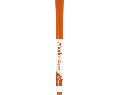 Marker mit orangefarbener Kappe
