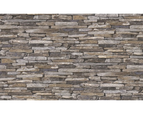 Steinmauertapete mit horizontalen Steinen