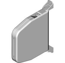 ARON Vorbaurollladen PVC grau 700 x 1565 mm Kasten Aluminium RAL 9016 verkehrsweiß Gurtzug Links-thumb-2