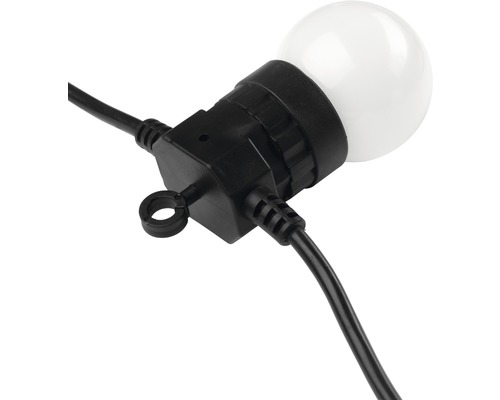 Guirlande lumineuse avec lampes rondes pour l''extérieur
