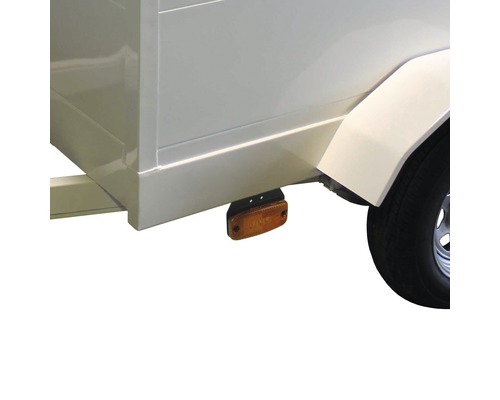 Vue détaillée d''une remorque avec feu de position latéral