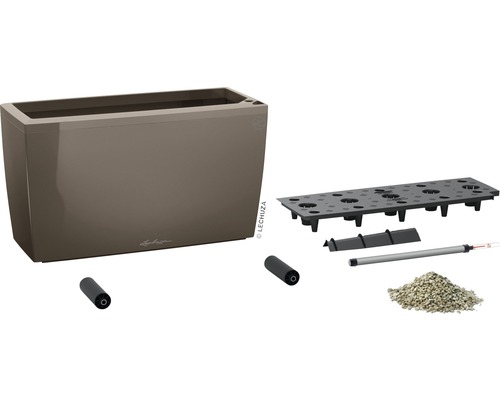 Rechteckiger Pflanzkasten mit Bewässerungssystem und Zubehör