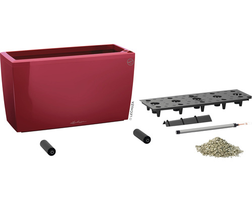 Rechteckiger Pflanzkasten mit Bewässerungssystem und Zubehör