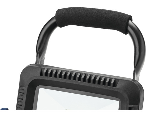 Vue détaillée d''une lampe portative avec poignée