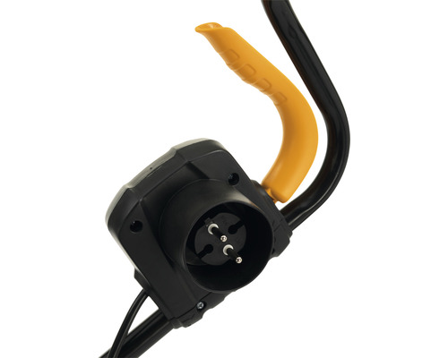 Gros plan d''un appareil électrique avec prise et poignée