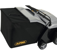 Logo Alpina sur un panier de collecte d''une balayeuse