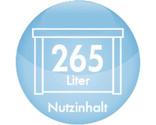 Symbol Nutzinhalt 265 Liter