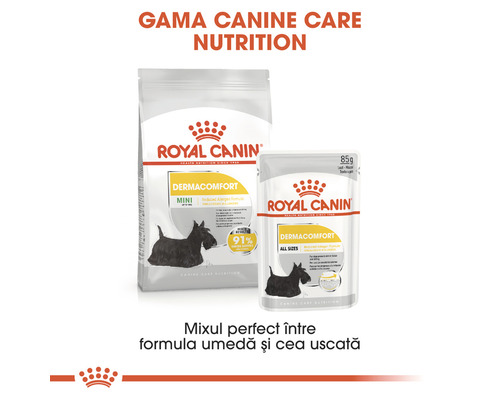 Aliment pour chiens Royal Canin Dermacomfort pour petits chiens et toutes tailles