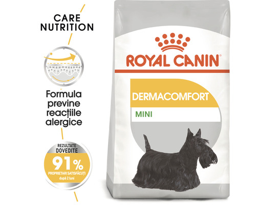 Aliment pour chiens Royal Canin Dermacomfort Mini, approprié pour réduire les irritations cutanées