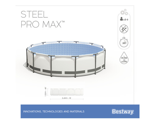 Bestway Steel Pro Max Pool mit Abdeckung