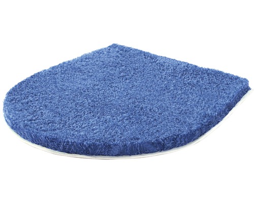 Coussin de couvercle de toilette bleu avec élastique