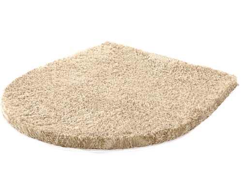 Marche d''escalier beige en demi-cercle en textile