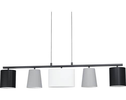Suspension avec cinq abat-jour