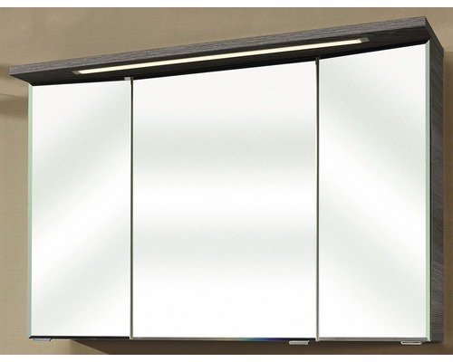 Spiegelschrank mit drei Türen und Beleuchtung
