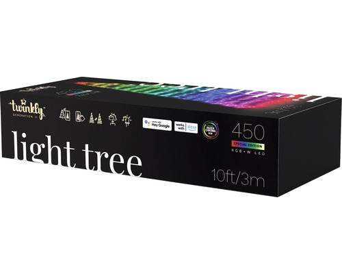 Emballage d''une guirlande lumineuse Twinkly Light Tree avec 450 lumières LED RGBW et une longueur de 3 mètres