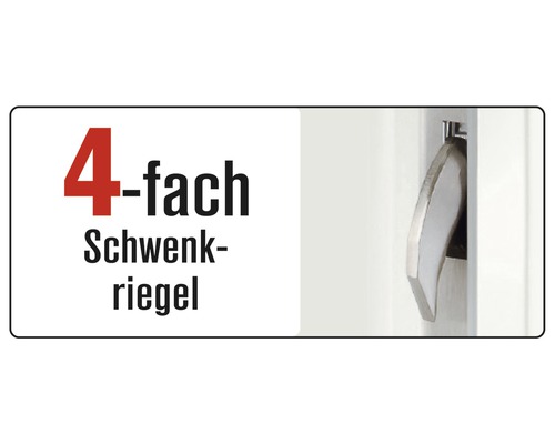 Vierfach Schwenkriegel Detailansicht
