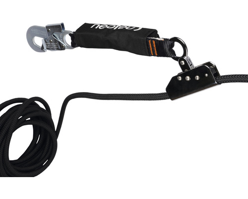 Seilklemme mit Karabinerhaken zur Absturzsicherung