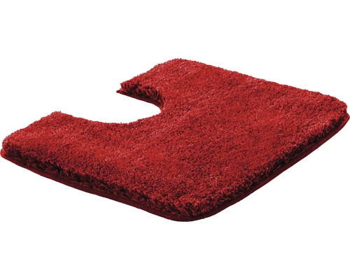 Tapis de toilette rouge