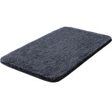 Badteppich Grund Melange 50 x 80 cm dunkelgrau