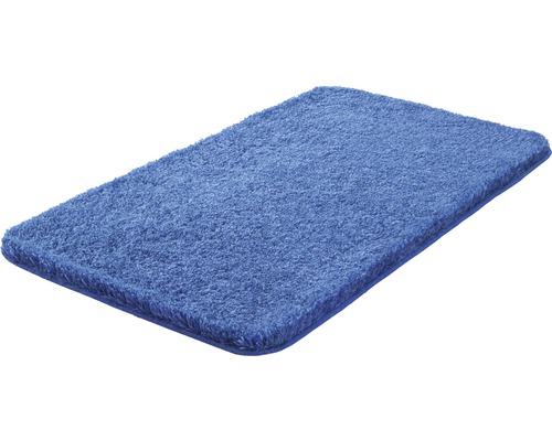 Blauer Badteppich