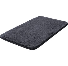 Badteppich Grund Melange 60 x 100 cm dunkelgrau