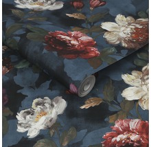 Papier peint intissé 108623 Prestige fleurs bleu