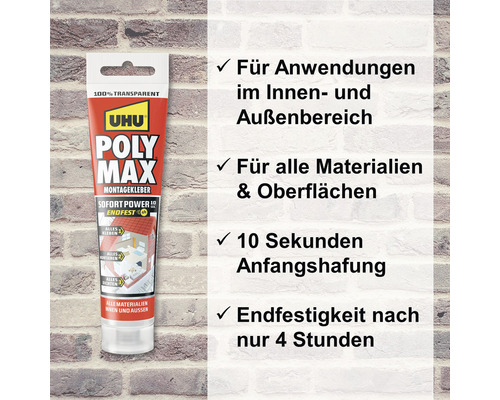 Uhu Poly Max Montagekleber Tube