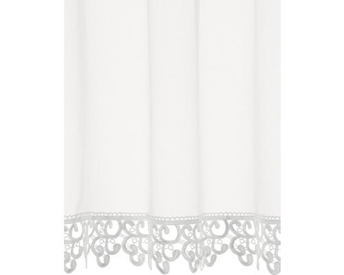 Rideau avec bordure en dentelle