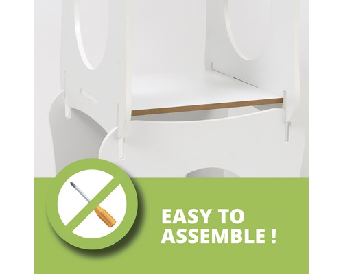 Échelle pour enfants en bois, facile à assembler