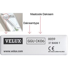 Store occultant VELUX marron foncé à commande manuelle cadre blanc DKL M04 4559SWL-thumb-6
