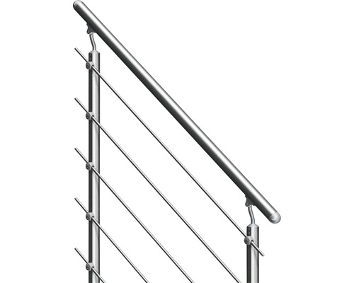 Geländerpfosten mit Edelstahlseilen
