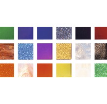 Farbfelder verschiedener Farben und Texturen für Farbauswahl
