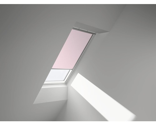 VELUX Verdunkelungsrollo Kids rose Sterne manuell Rahmen weiß DKL C02 4659SWL