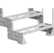 Treppenbausatz aus Metall mit zwei Stufen