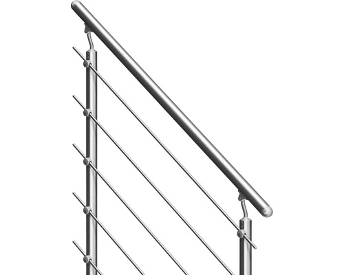 Geländer aus Edelstahl mit Drahtseilfüllung