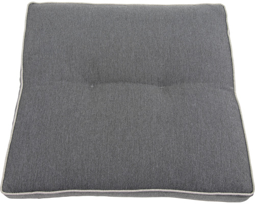 Graues Sitzkissen mit Knopf